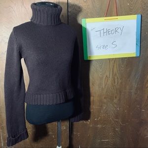 Theory Sweaters - THEORY Women Cropped Turtle Neck Sweater Theory Sweaters - THEORY Women Cropped Turtle Neck Sweater